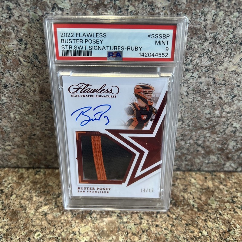 2022 Flawless Buster Posey PSA 9 Ruby Auto