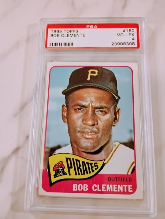 1965 TOPPS BOB CLEMENTE #160 PSA VG-EX 4