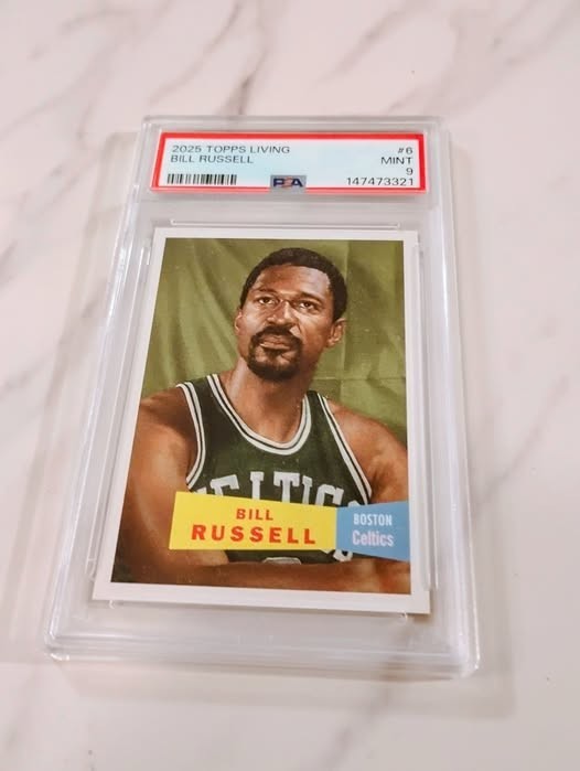 2025 Topps Living Bill Russell #6 "RARE - Low Pop" PSA 9 MINT