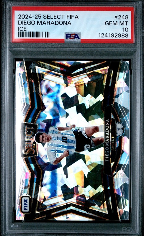 2024-25 Panini Select FIFA #248 Diego Maradona Ice PSA 10