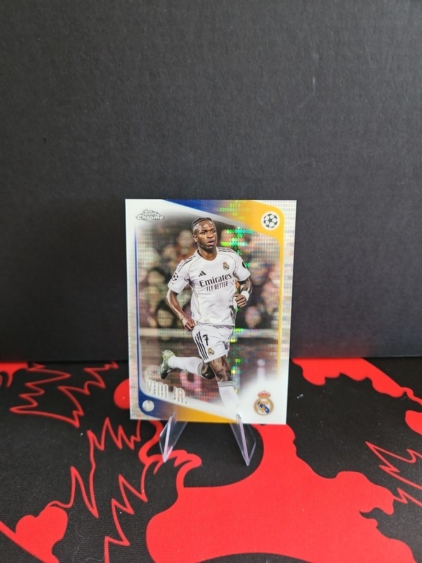 2026 Topps Chrome UEFA Vinicius Jr Pulsar Refractor Real Madrid #115