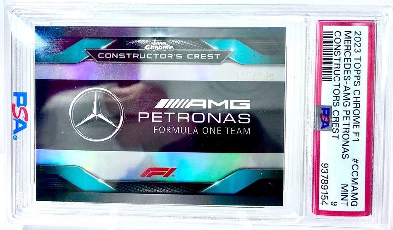 2023 Topps Chrome F1 Constructors Crest Mercedes AMG Petronas #CCMAMG 115/199