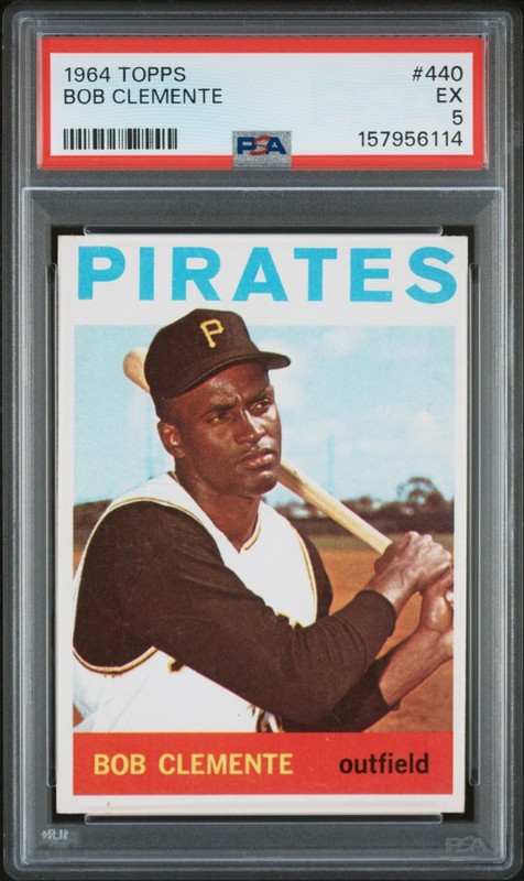 1964 Topps - Roberto Clemente PSA 5, New Listing, Beautiful card for this grade!