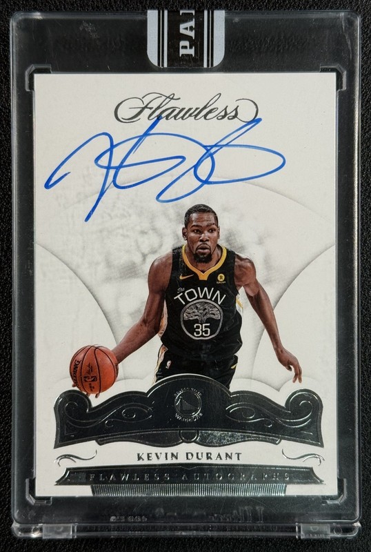 KEVIN DURANT 2017-18 PANINI FLAWLESS AUTOGRAPHS AUTO 2022 BLACKBOX WARRIORS 1/1