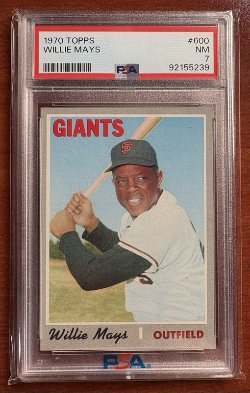 1970 Topps Willie Mays #600 PSA 7