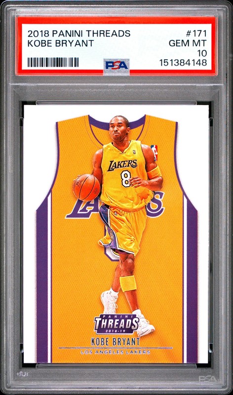 2018 Panini Threads Kobe Bryant #171 PSA 10