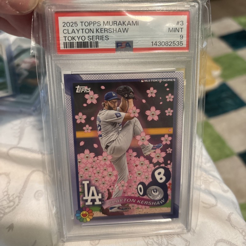 Clayton Kershaw PSA 9 2025 Topps World Tour Tokyo Takashi Murakami Complex 2535