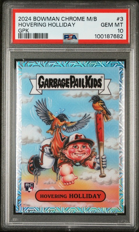 2024 Bowman Chrome Mega Box GPK Hovering Jackson Holliday Rookie #3 PSA 10 GS1