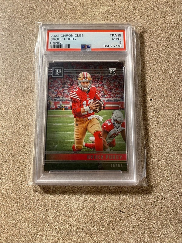 2022 Panini Chronicles Brock Purdy RC PSA 9 MINT
