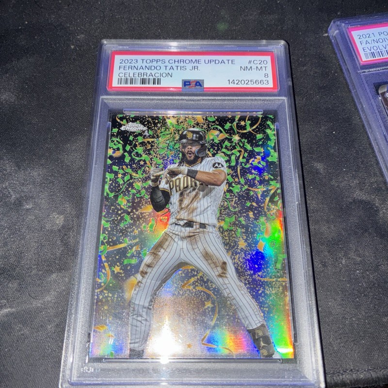 2023 Topps Chrome Update Fernando Tatis Jr. Celebracion /99 #C-20 PSA 8