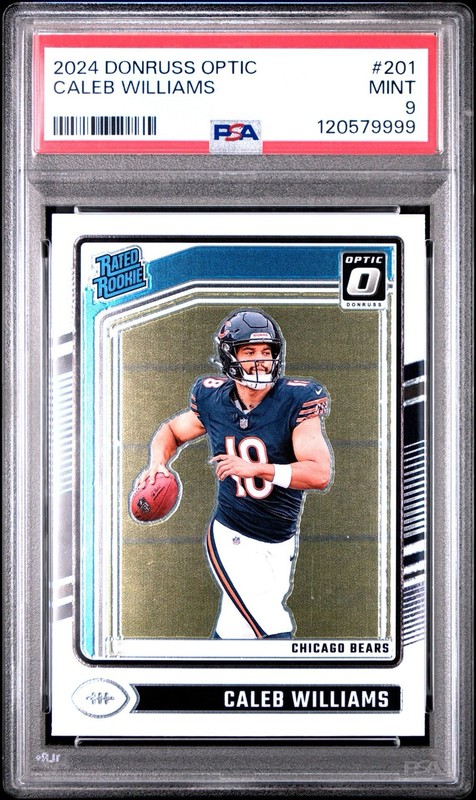 2024 Panini Donruss Optic - Rated Rookie Caleb Williams #201 (RC) PSA 9
