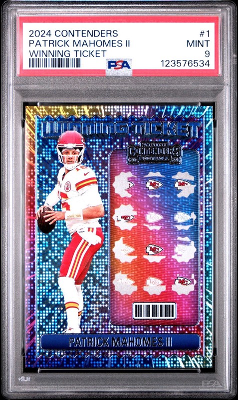 2024 Panini Contenders - Winning Ticket Patrick Mahomes II #1 PSA 9