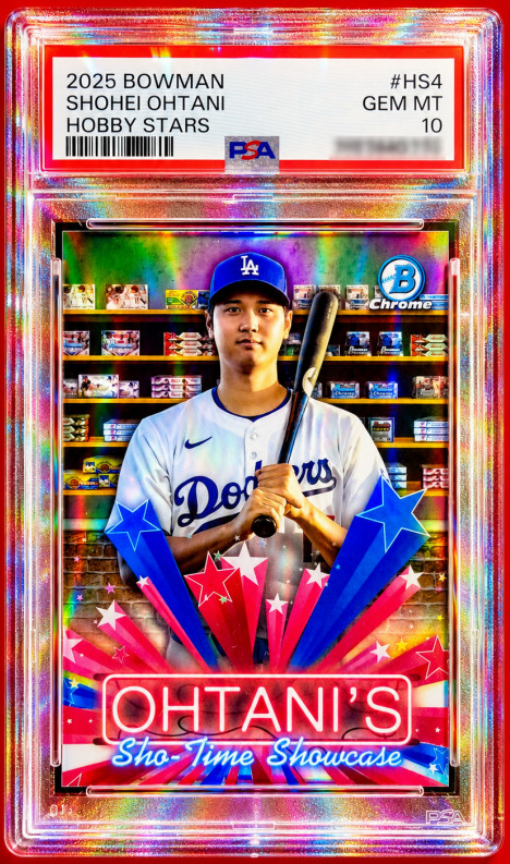SHOHEI OHTANI SILVER STARBURST REFRACTOR BOWMAN CHROME HOLO SP PSA 10 GEM MINT view 2