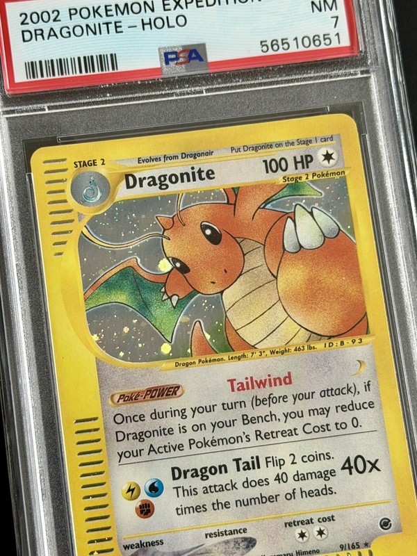 Dragonite - Holo #9 - 2002 Pokemon Expedition - PSA 7