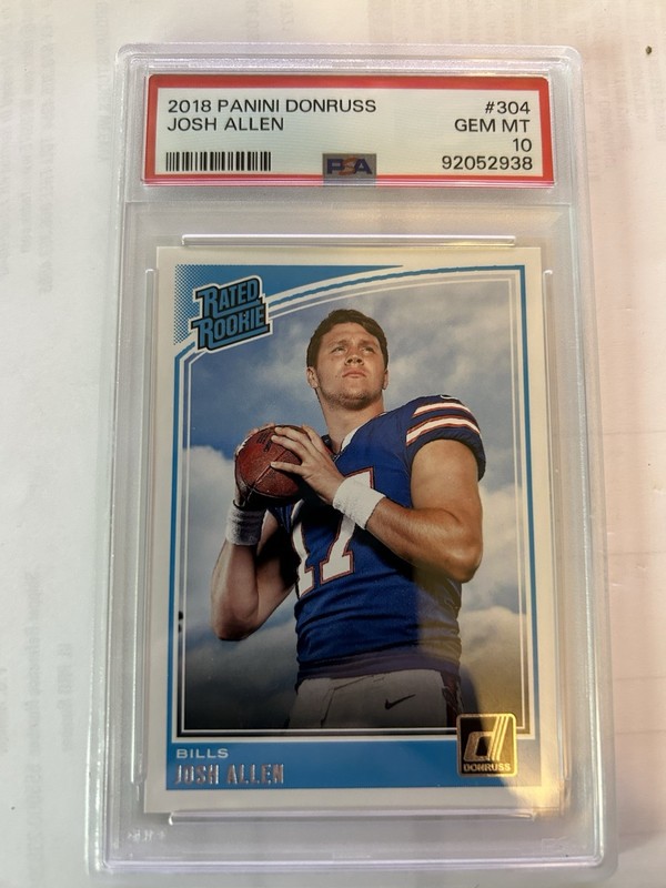 2018 Panini Donruss - Rated Rookie Josh Allen #304 (RC) PSA10!