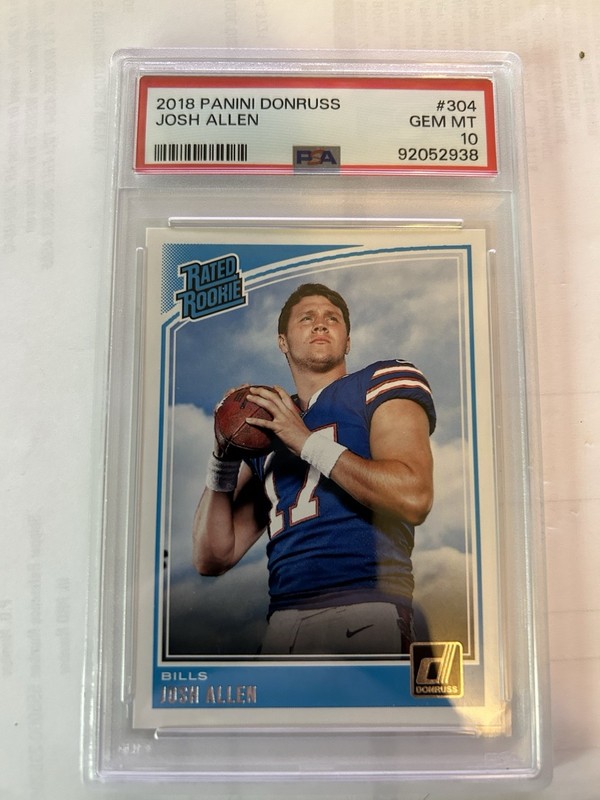 2018 Panini Donruss - Rated Rookie Josh Allen #304 (RC) PSA10! view 2