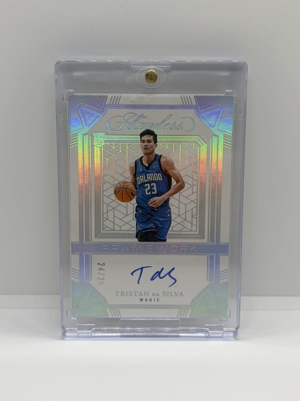 Tristan Da Silva 2024-25 Panini Flawless Framework Auto RC /25 #FRM-TDS