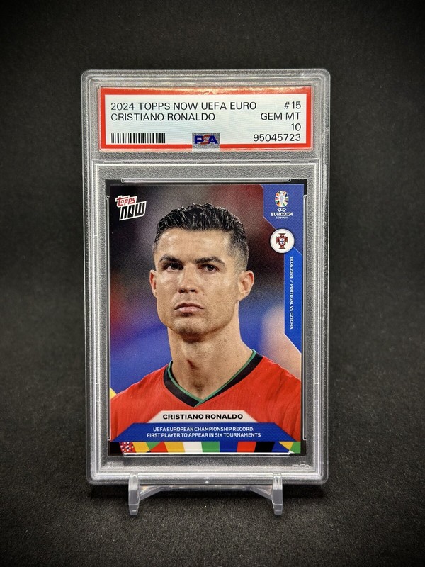 Cristiano Ronaldo 2024 Topps Now UEFA Euro #15  PSA 10 Portugal