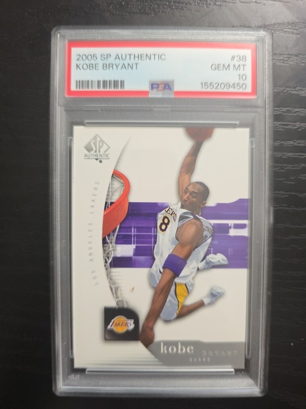 Upper Deck 2005-06 SP Authentic Kobe Bryant #38 PSA 10 Los Angeles Lakers