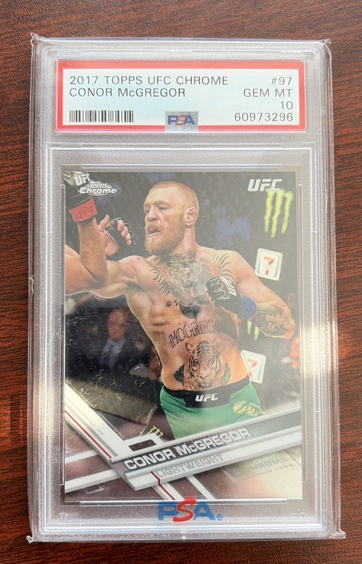 PSA 10-2017 Topps Chrome UFC - Conor McGregor #97 Rookie