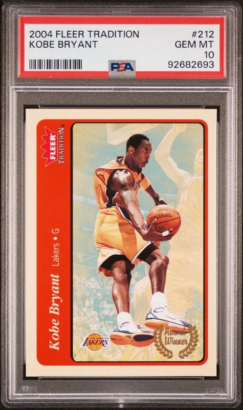 2004 Fleer tradition Kobe Bryant PSA 10