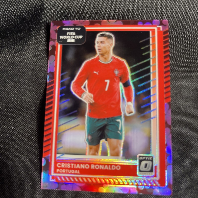 2025-26 Panini Donruss Road to World Cup Cristiano Ronaldo Plum Blossom Prizm