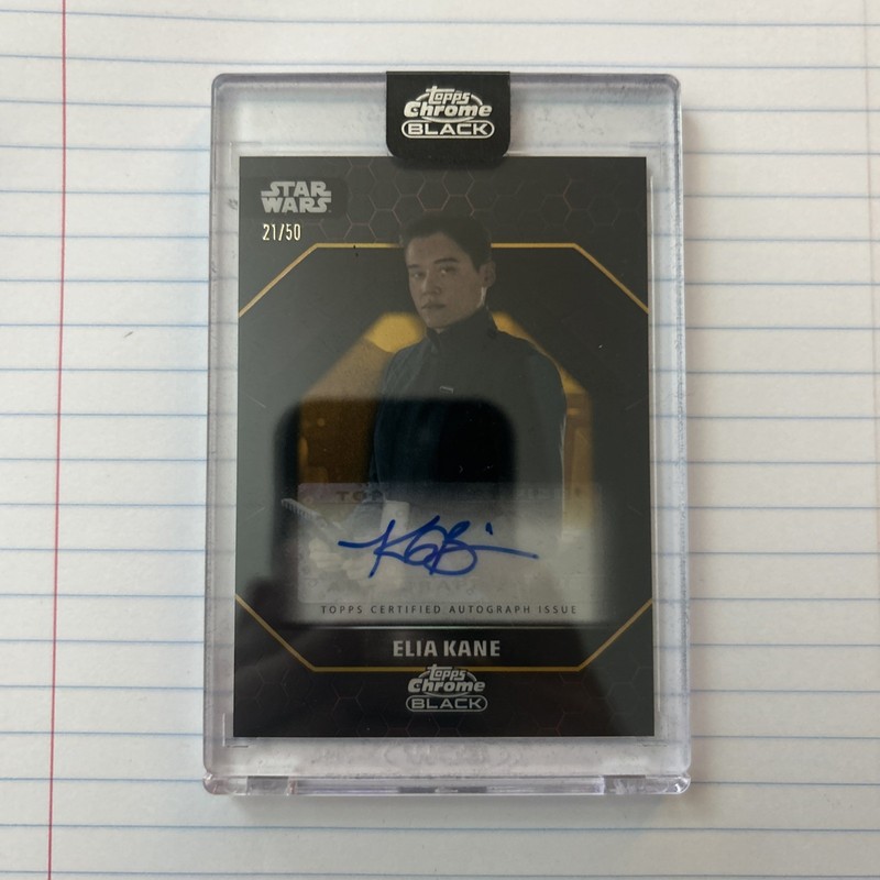 2024 Topps Chrome Black Star Wars - Elia Kane - Katy O'Brian Auto /50