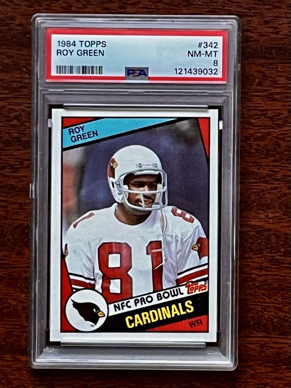 1984 Topps Roy Green #342 PSA 8 NM-MT St. Louis Cardinals WR Vintage NFL Card