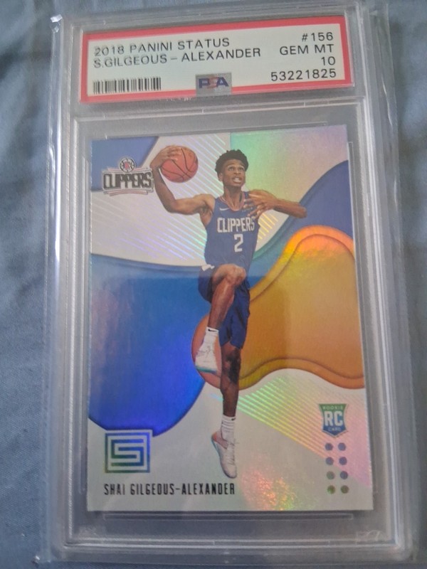  Shai Gilgeous-Alexander Panini Status RC Rookie  #156 PSA 10 🔥 Mvp
