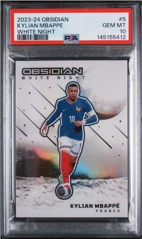 2023-24 Obsidian Kylian Mbappe White Night ⚽ Case Hit SSP PSA 10 💎 France #5