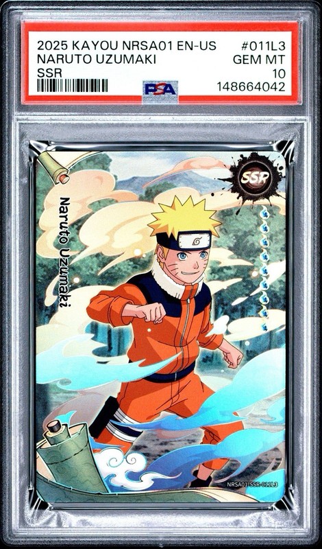 2025 Kayou Naruto Uzumaki NRSA01 EN-US #011L3 Heaven Scroll SSR Gem Mint PSA 10 
