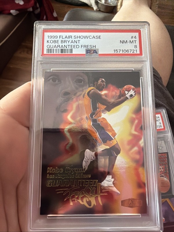1999 Flair Showcase Kobe Bryant Guaranteed Fresh PSA 8 NM-MT Los Angeles Lakers
