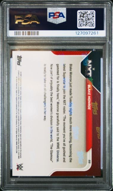 2025 Topps Now WWE Wrestling #69 Blake Monroe Glamour Inks NXT Contract PSA 10 view 2