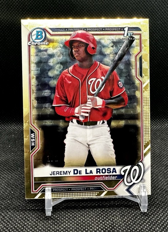 2021 Bowman Chrome 1st Jeremy De la Rosa Superfractor 1/1 ONE of ONE