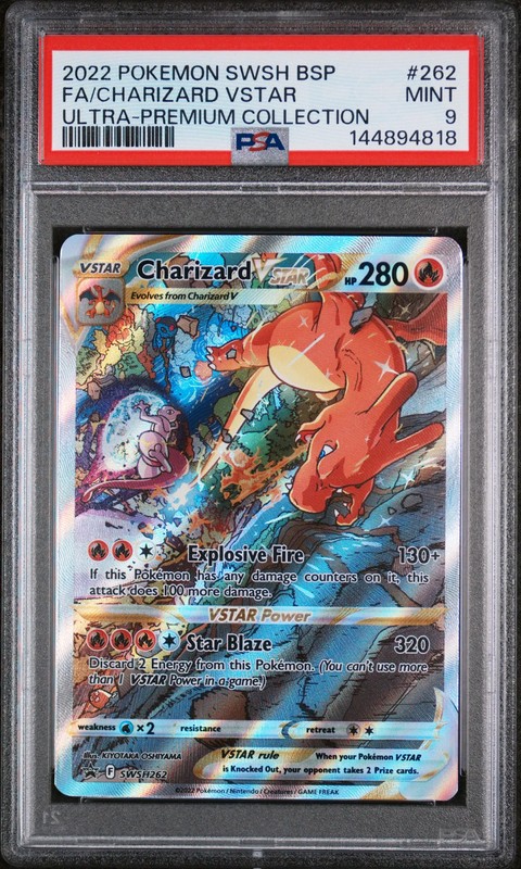 2022 Pokemon SWSH Black Star Promo Charizard VSTAR PSA 9 #SWSH262