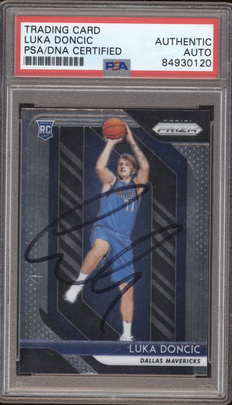 2018 Panini Prizm Luka Doncic #280 RC PSA Authentic Auto A