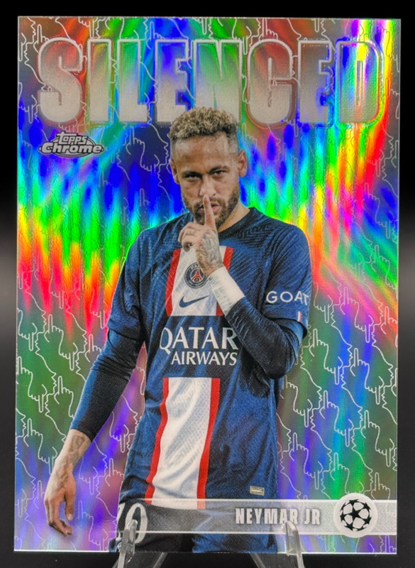 2025-26 Topps Chrome UEFA NEYMAR JR. Silenced Refractor PSG #SHH1