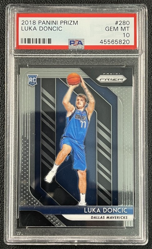 LUKA DONCIC PSA 10 2018-19 PANINI PRIZM #280 ROOKIE RC MAVERICKS 5820