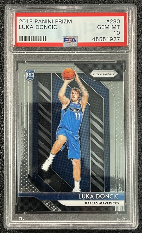 LUKA DONCIC PSA 10 2018-19 PANINI PRIZM #280 ROOKIE RC MAVERICKS 1927