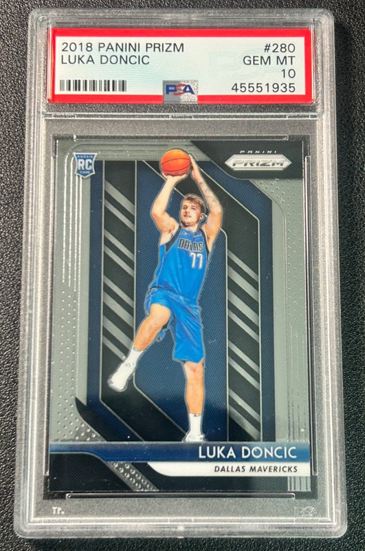 LUKA DONCIC PSA 10 2018-19 PANINI PRIZM #280 ROOKIE RC MAVERICKS 1935