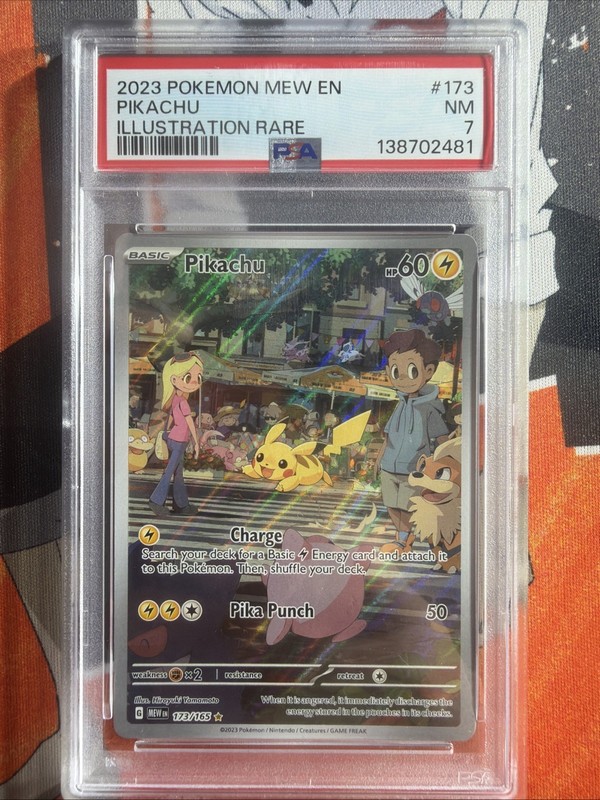 Pokémon Pikachu Illustration 173/165 Scarlet & Violet 151 PSA 7