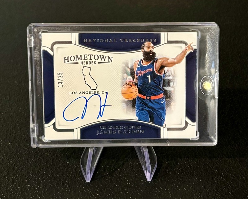 James Harden 2024-25 Panini National Treasures Hometown Heroes Auto 13/25