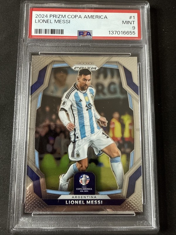 2024 Panini Prizm CONMEBOL Copa America - Lionel Messi #1 PSA 9