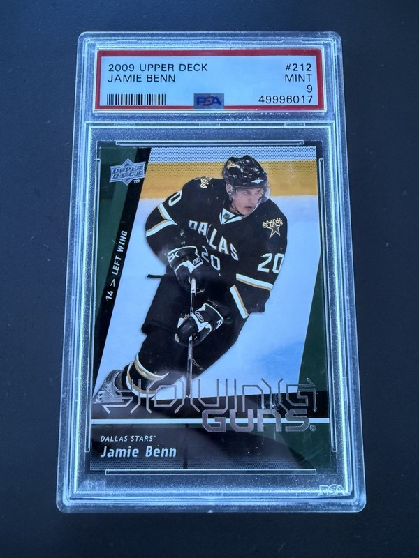 2009-10 Upper Deck - Young Guns Jamie Benn #212 (RC) PSA 9 view 1