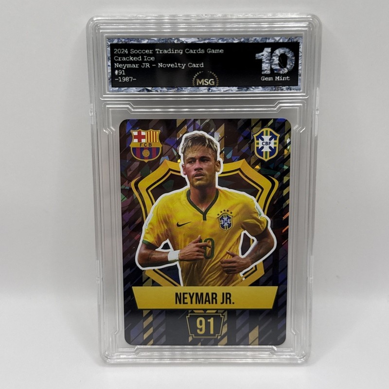 Neymar JR - Holo Foil Soccer Card 2024 - Graded 10 - Brazil World Cup!