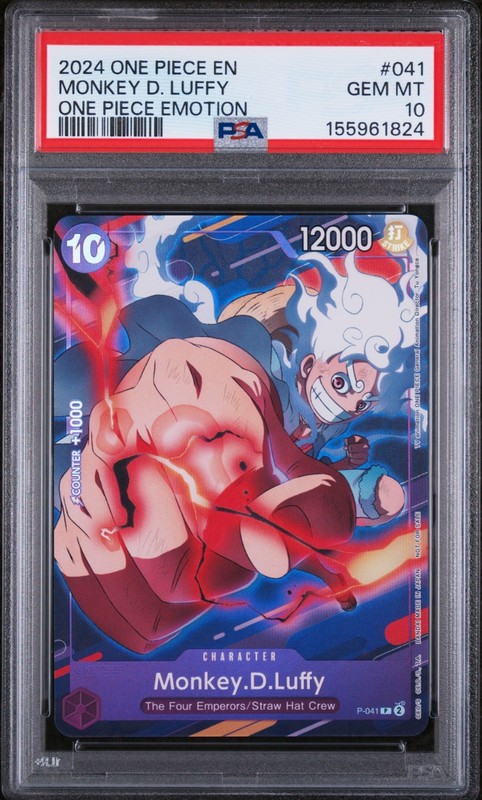 2024 ONE PIECE EMOTION P-041 MONKEY D. LUFFY PSA 10