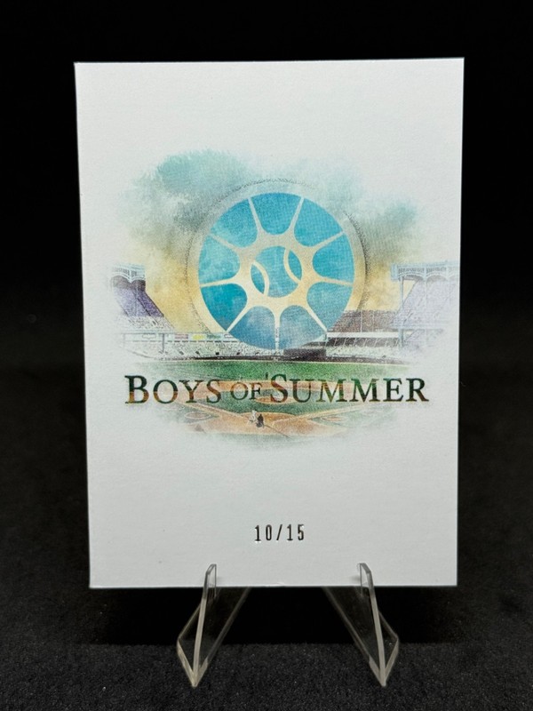 2025 Boys of Summer Carson Benge Booklet Patch Auto 10/15 Mets JSB‑CBG view 2