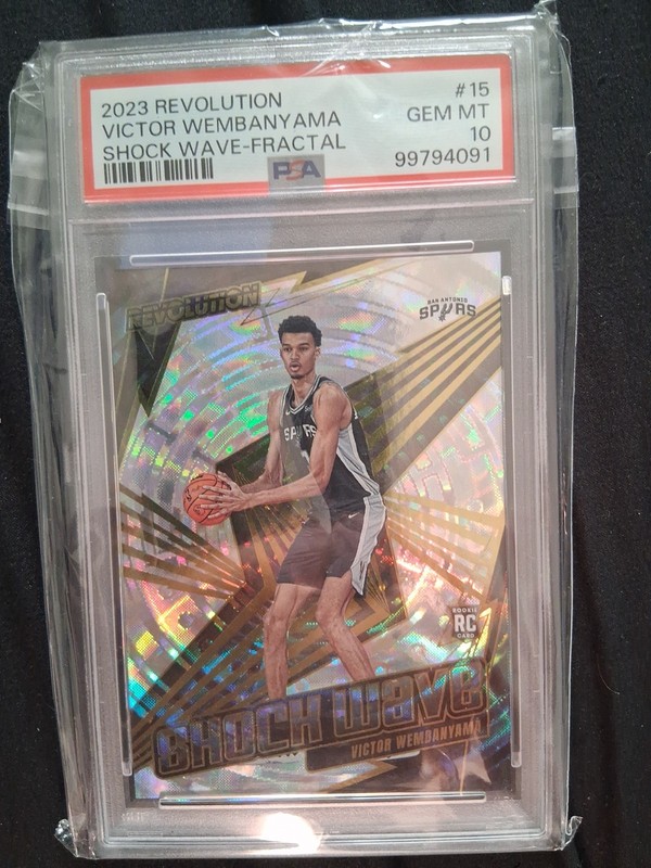  Victor Wembanyama #15 Fractal Shockwave Rookie PSA 10 SP 🔥 Low Pop 