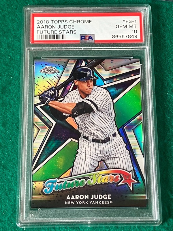 2018 Topps Chrome AARON JUDGE Future Stars Insert PSA 10 Gem Mint Yankees
