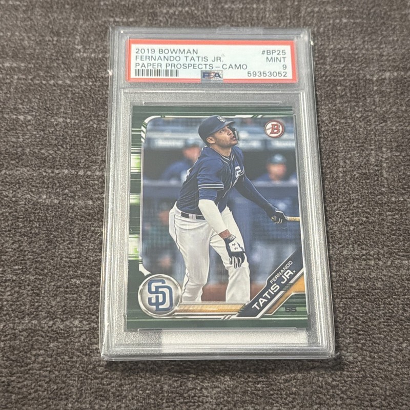 2019 Bowman Paper Prospects #BP25 Fernando Tatis Jr. Paper Prospects-Camo PSA 9